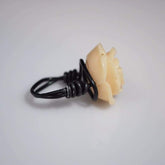 Rose Petal Custom Handmade Wire Ring - FashionByTeresa
